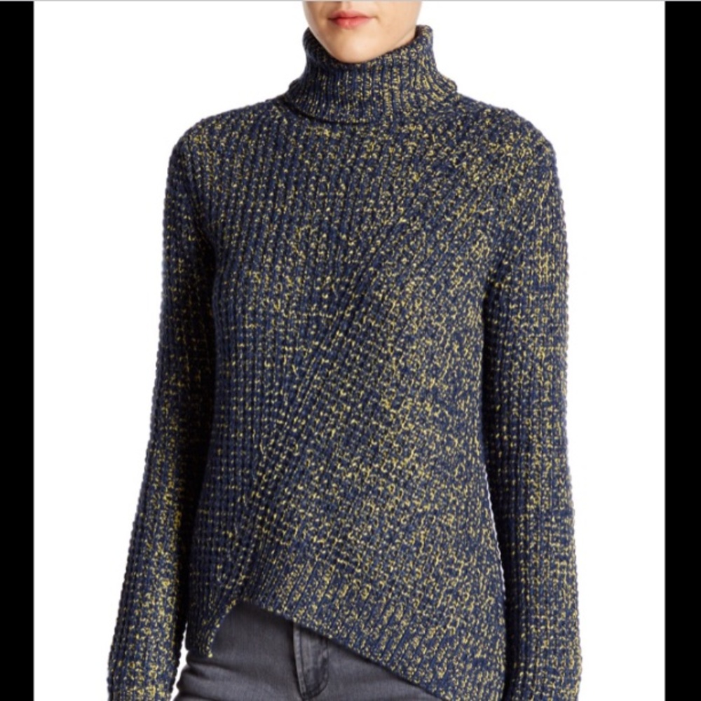 Marc by Marc Jacobs Waffle Knit Turtleneck Sweater wool blend